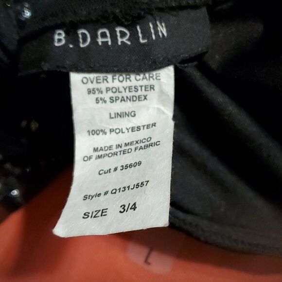 B. Darlin Black formal long Dress3/4 - Picture 7 of 7